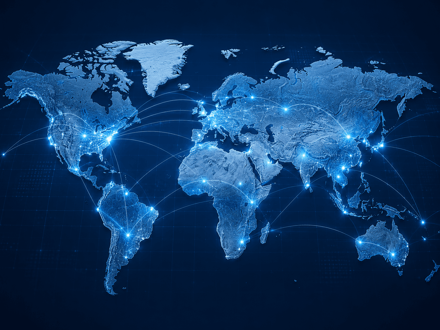 Global supply chain network map